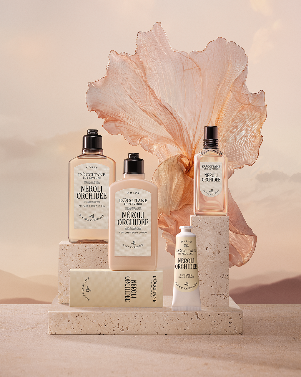Presente Néroli Orchidée: Sabonete, Creme de Mãos e Eau de Presente Néroli Orchidée: Sabonete, Creme de Mãos e Eau de